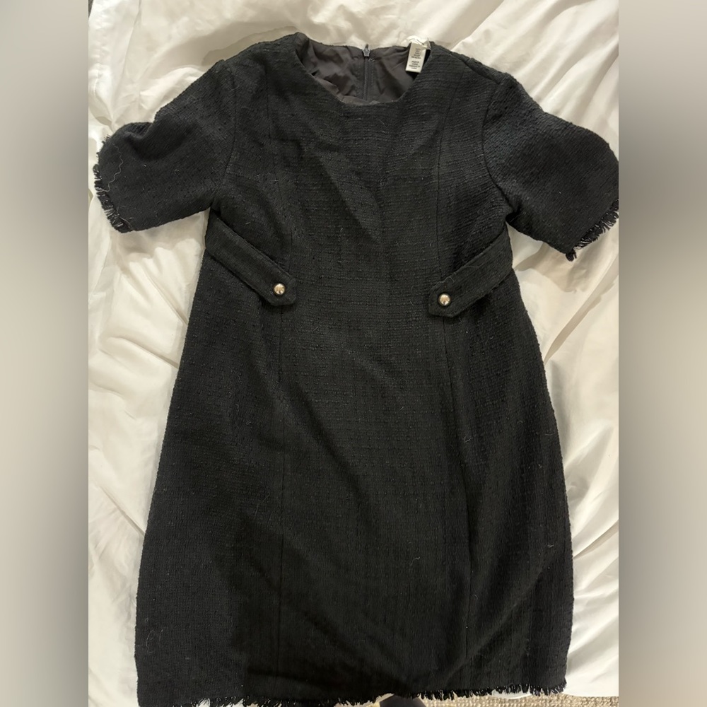 H&M Mama black boucle maternity dress